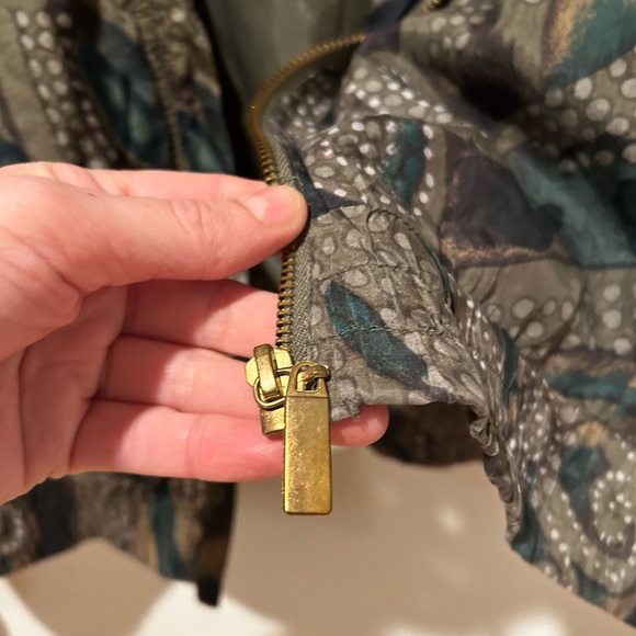 EVR vintage silk bomber with zipper - Picture 7 of 8